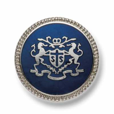 EX250 国产 西装・夹克用金属纽扣 银色/藏青色