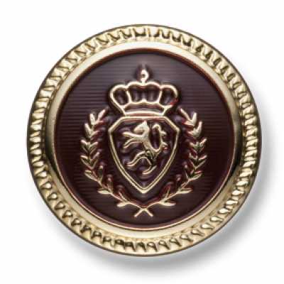 EX265 国产 西装/夹克用金属纽扣 金色/红色