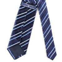 HVN-01 使用 VANNERS面料手工制作的领带条纹图案海军蓝[正装配饰] 山本（EXCY） 更多图片