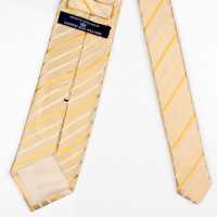HVN-07 使用 VANNERS面料手工制作的领带条纹图案金色[正装配饰] 山本（EXCY） 更多图片