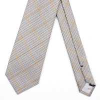 HVN-19 VANNERS面料格伦格纹图案浅灰色手工领带[正装配饰] 山本（EXCY） 更多图片