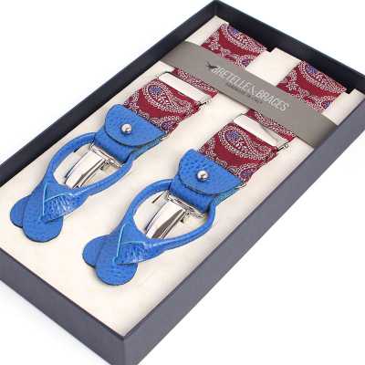 VAR-0119 BRETELLE&BRACES 佩斯利 绛红色