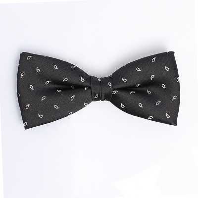 VBF-22 采用 VANNERS 面料 蝶形领结 佩斯利圆点 黑色