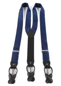 VSR-09 吊带采用千鸟格面料千鸟格设计海军蓝[正装配饰] 山本（EXCY） 更多图片