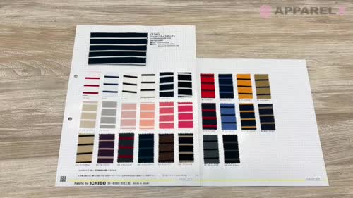 134 T/C 30针织罗纹横条纹厚[面料] VANCET/Okura Shoji Co., Ltd